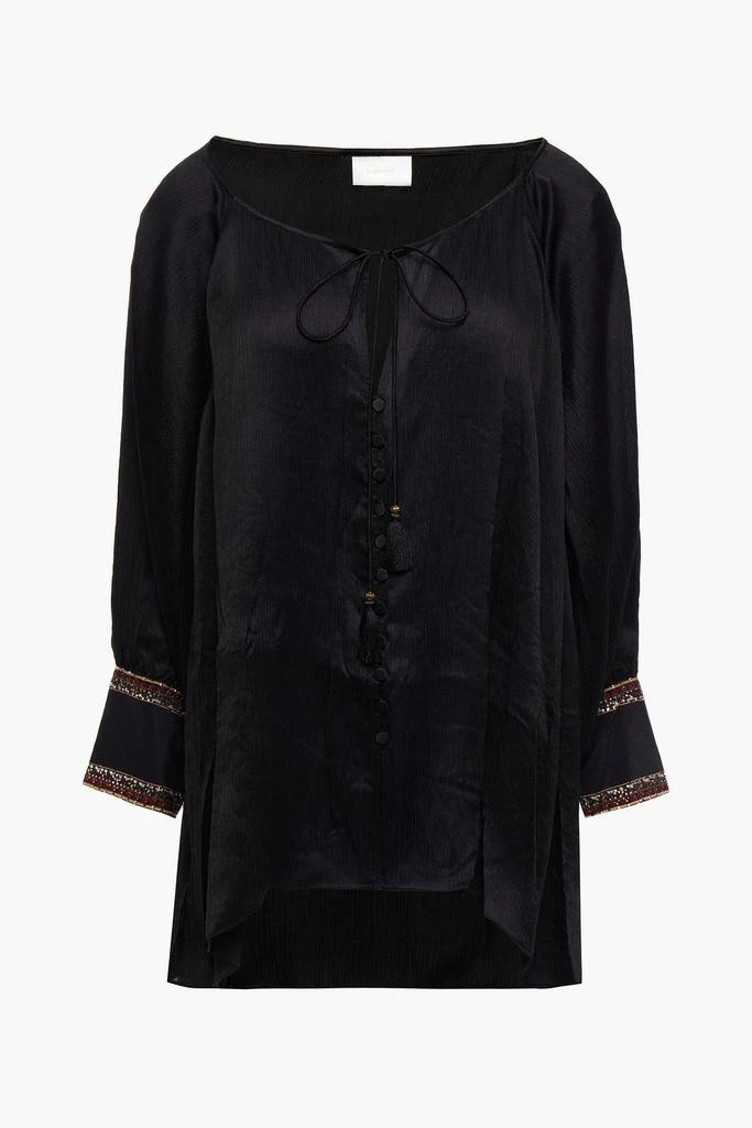 商品Camilla|Crystal-embellished silk-crepon top,价格¥2232,第3张图片详细描述
