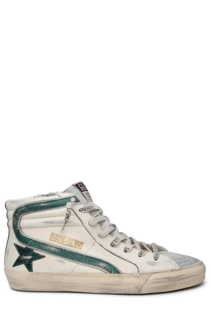 商品Golden Goose|Golden Goose Deluxe Brand Slide Distressed High-Top Lace-Up Sneakers,价格¥3559,第1张图片