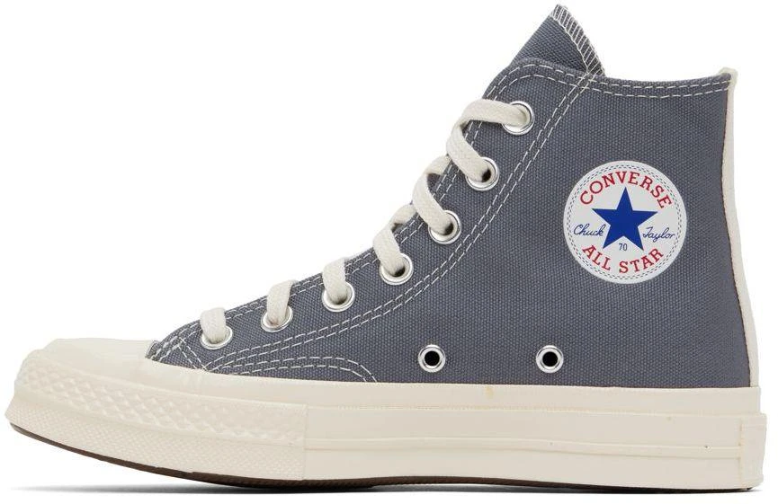 商品Comme des Garcons|Gray Converse Edition Half Heart Chuck 70 Sneakers,价格¥1191,第3张图片详细描述