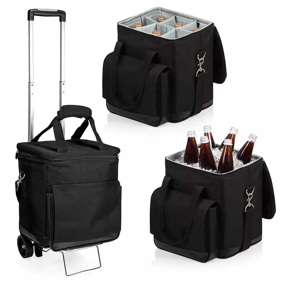 Legacy® by Picnic Time Cellar 6-Bottle Wine Carrier & Cooler Tote with Trolley 商品