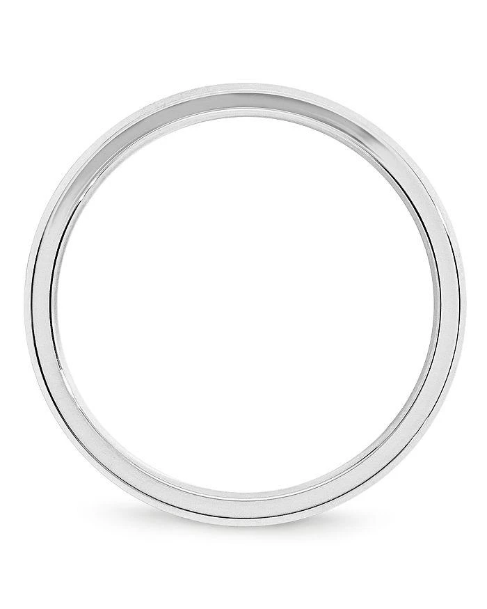 商品Bloomingdale's|Men's 3mm Bevel Edge Comfort Fit Band in 14K White Gold - Exclusive,价格¥5459,第4张图片详细描述