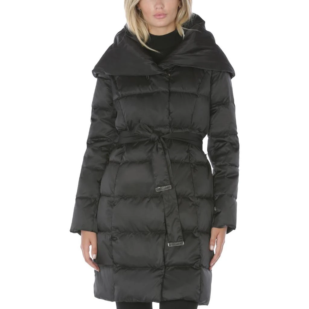 商品Tahari|Tahari Margot Women's Quilted Mid-Length Down Fill Winter Puffer Coat,价格¥472,第3张图片详细描述