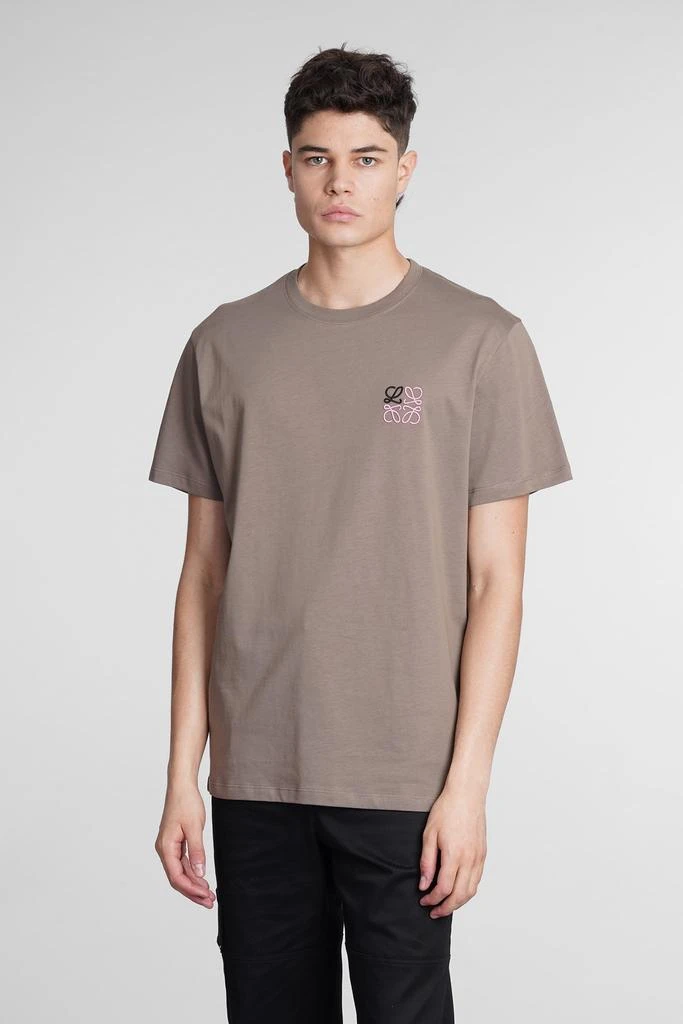 商品Loewe|Loewe T-shirt In Grey Cotton,价格¥2322,第1张图片