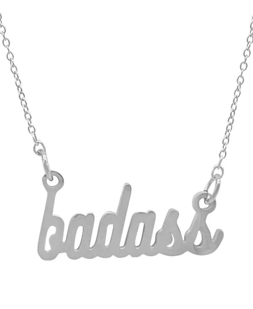 商品ADORNIA|Silver Cursive Badass Necklace,价格¥210,第1张图片