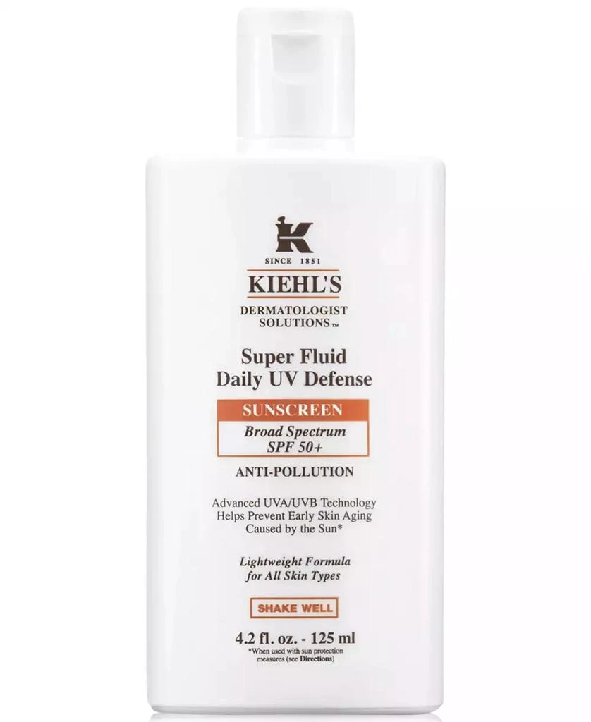 商品Kiehl's|Dermatologist Solutions Super Fluid Daily UV Defense, 4.2 oz.,价格¥610,第1张图片