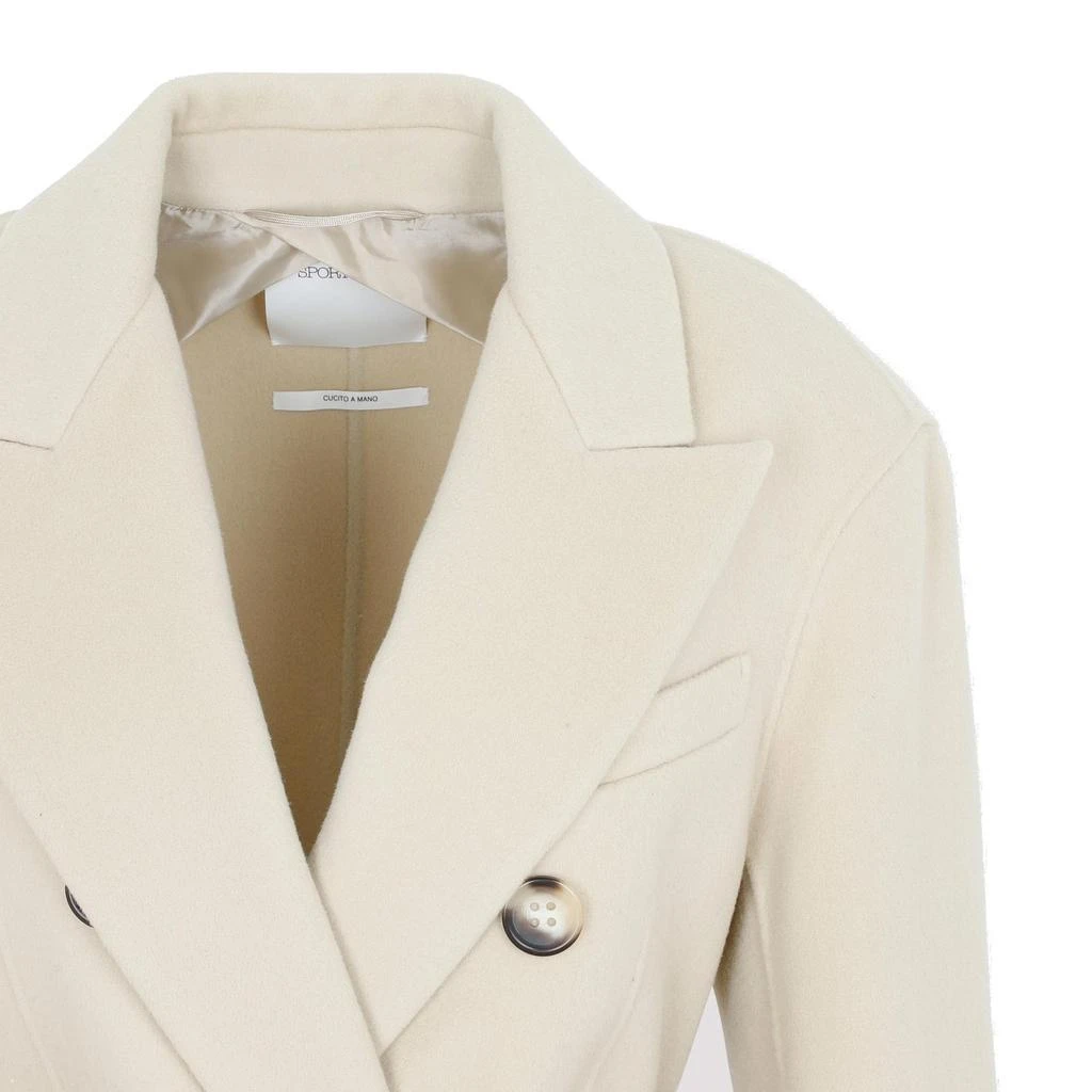 商品Max Mara|Sportmax Double-Breasted Belted Coat,价格¥2747,第3张图片详细描述