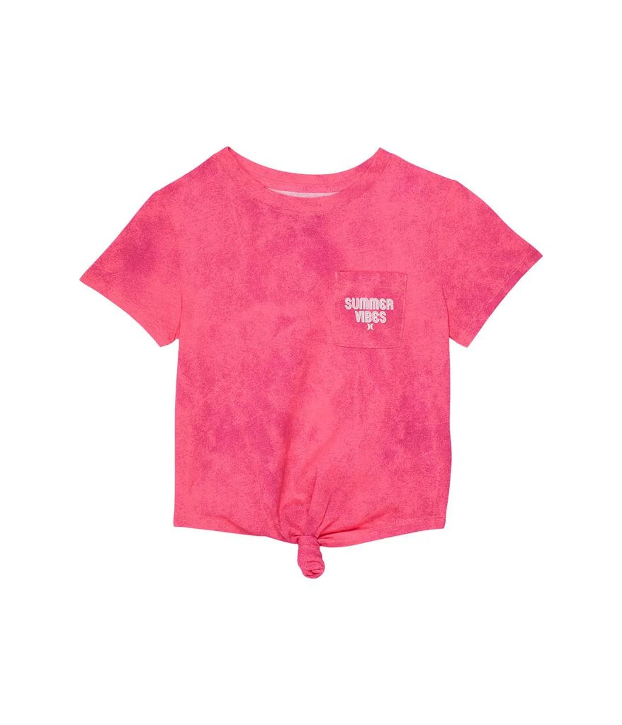 商品Hurley|Boxy Tie Front T-Shirt (Big Kids),价格¥167,第1张图片