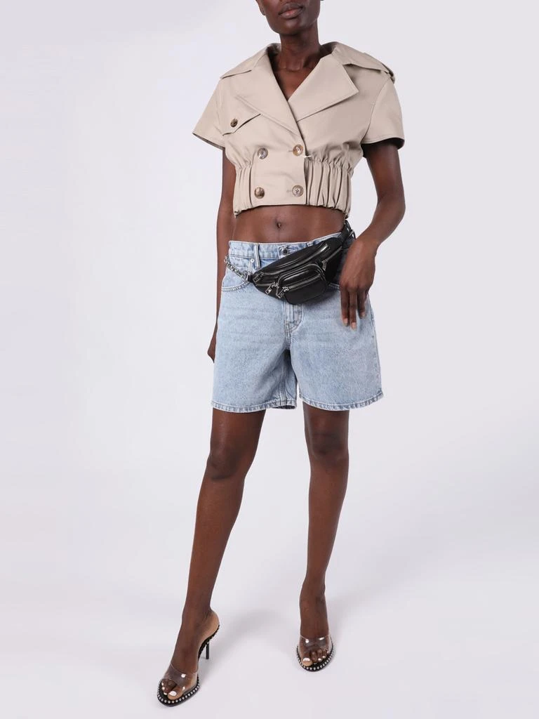 商品Alexander Wang|Mini Black Leather Attica Soft Fanny Pack,价格¥4395,第2张图片详细描述