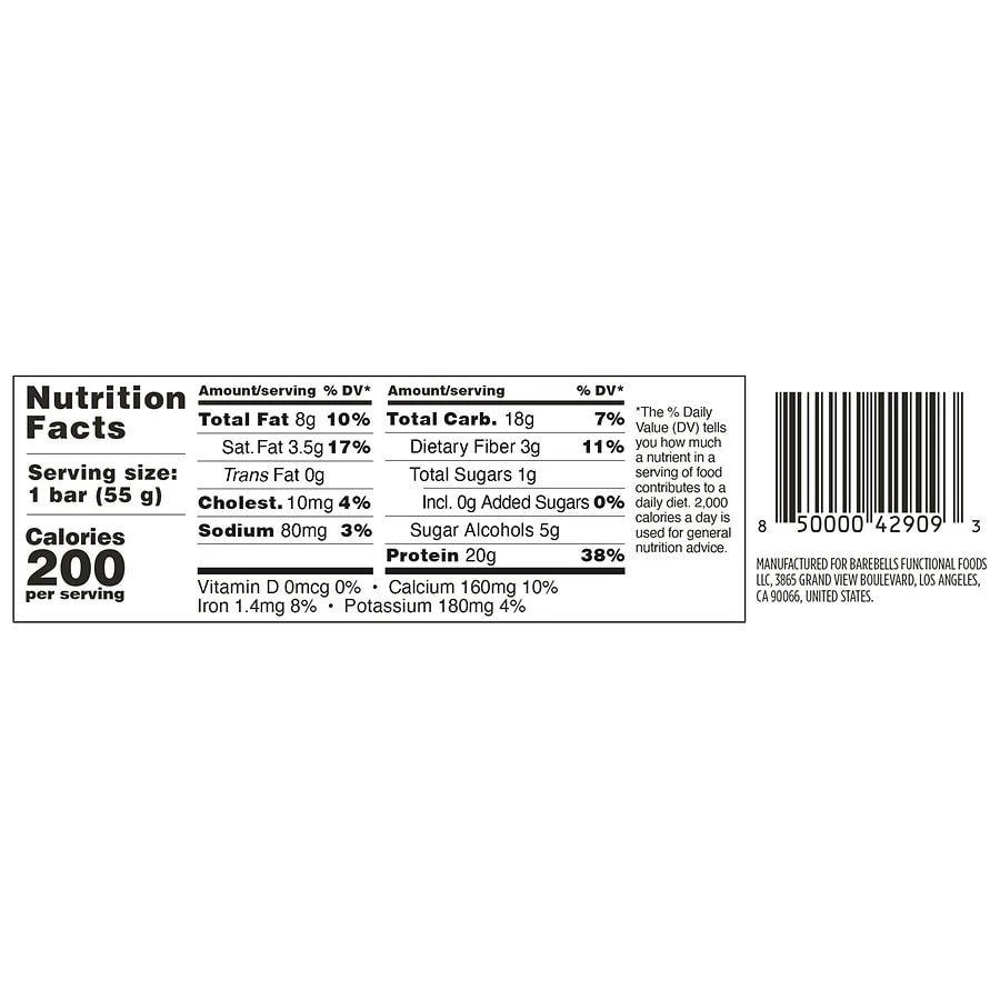 商品Barebells|Protein Bar Caramel Cashew,价格¥22,第3张图片详细描述