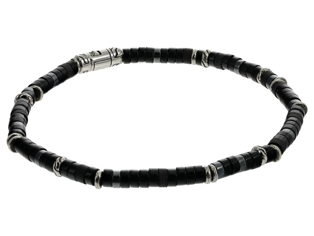 商品John Hardy|Classic Chain Heishi Silver Bracelet with Pusher Clasp,价格¥3703,第1张图片