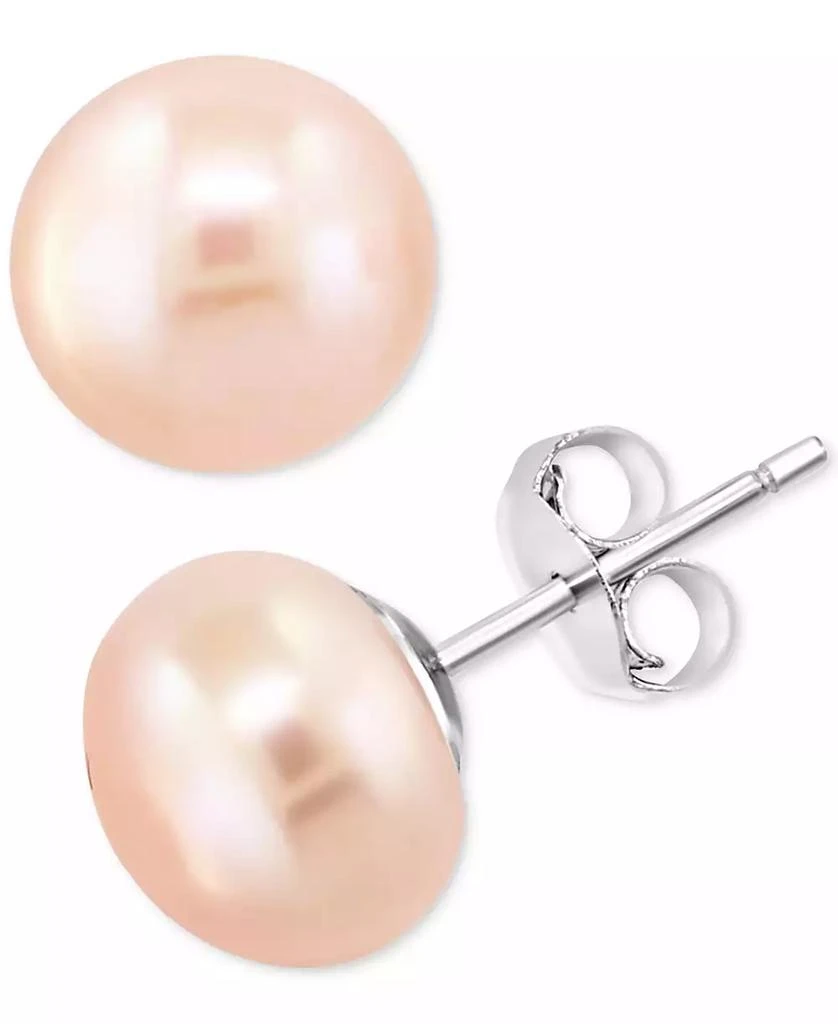 商品Effy|EFFY® 3-Pc. Set Pink, Peach, & White Cultured Freshwater Pearl (9mm) Stud Earrings in Sterling Silver,价格¥544,第4张图片详细描述