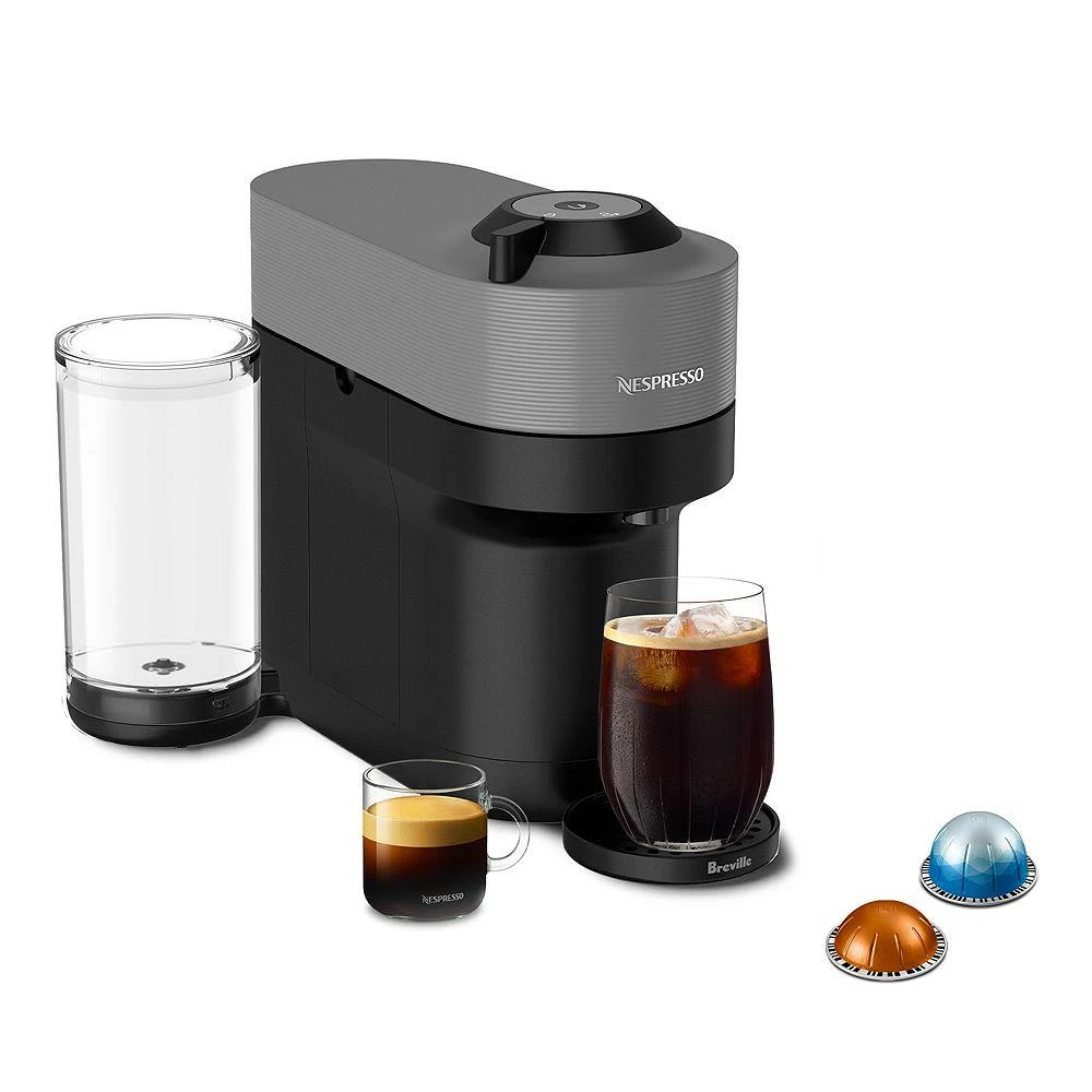 商品Nespresso|Vertuo Pop+ Coffee and Espresso Maker by Breville in Grey,价格¥972,第1张图片