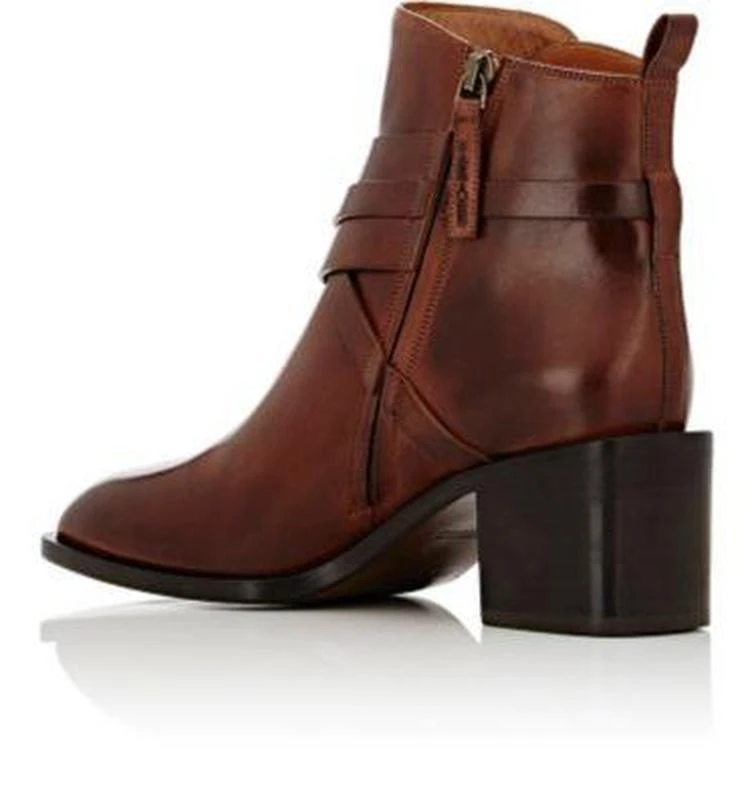 商品SARTORE|Crisscross-Buckle-Strap Ankle Boots,价格¥2671,第3张图片详细描述