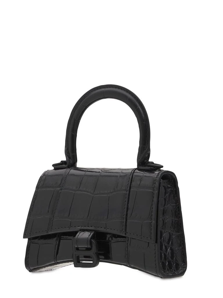 商品Balenciaga|Mini Hourglass Embossed Leather Bag,价格¥11882,第3张图片详细描述