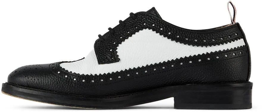 商品Thom Browne|黑色 Classic 儿童长翼布洛克鞋,价格¥6088,第3张图片详细描述