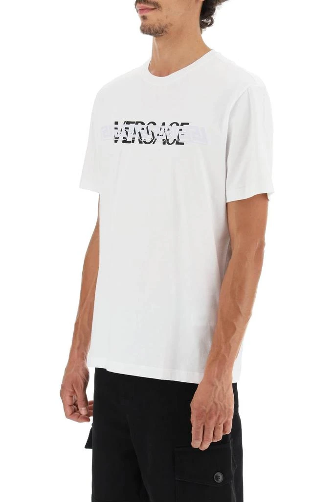 商品Versace|Versace mitchel fit t-shirt with greca and logo,价格¥1701,第4张图片详细描述