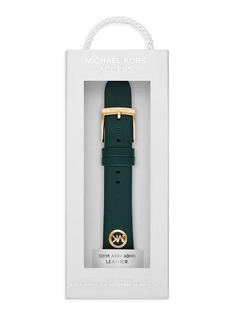 商品Michael Kors|Apple Watch® Leather Band,价格¥706,第6张图片详细描述