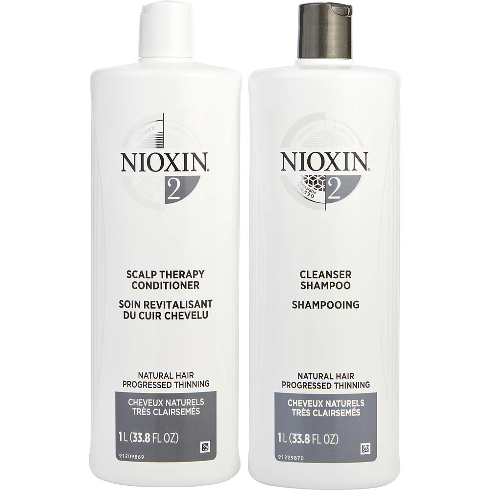 商品NIOXIN|NIOXIN 丽康丝 洁净系统2护发套装（洗发露1L+护发素1L） 1套 适合严重脱发油性细软发质人群使用,价格¥340,第1张图片