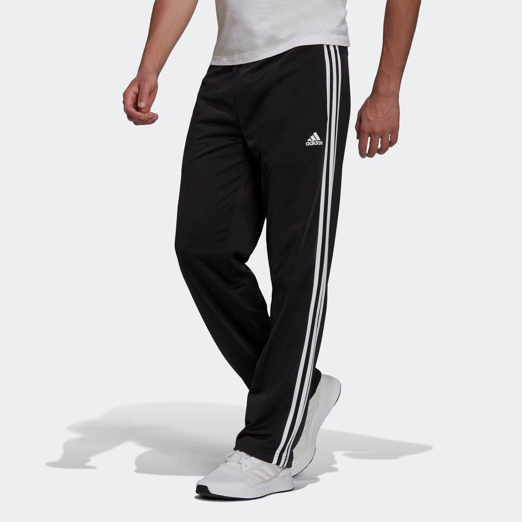 Men's adidas Primegreen Essentials Warm-Up Open Hem 3-Stripes Track Pants商品第1张图片规格展示