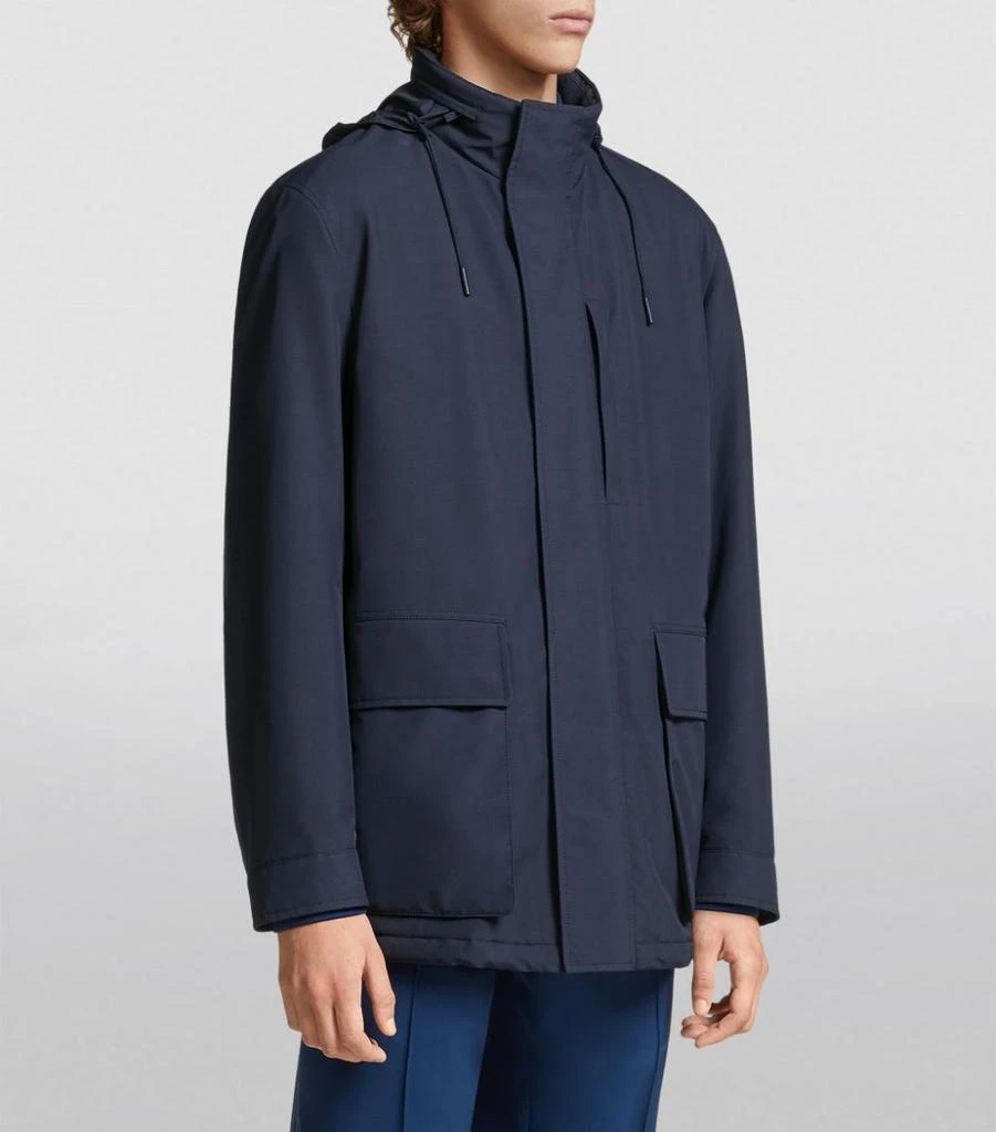 商品Zegna|Wool-Blend Padded Jacket,价格¥34152,第3张图片详细描述