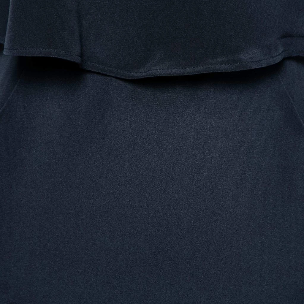 商品[二手商品] Theory|Theory Uniform Blue Silk Ruffled Overlay Landale B Dress XS,价格¥825,第3张图片详细描述
