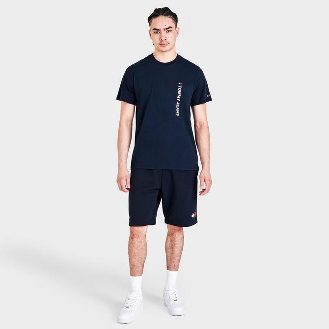商品Tommy Hilfiger|Men's Tommy Jeans Vertical Logo T-Shirt,价格¥214,第4张图片详细描述