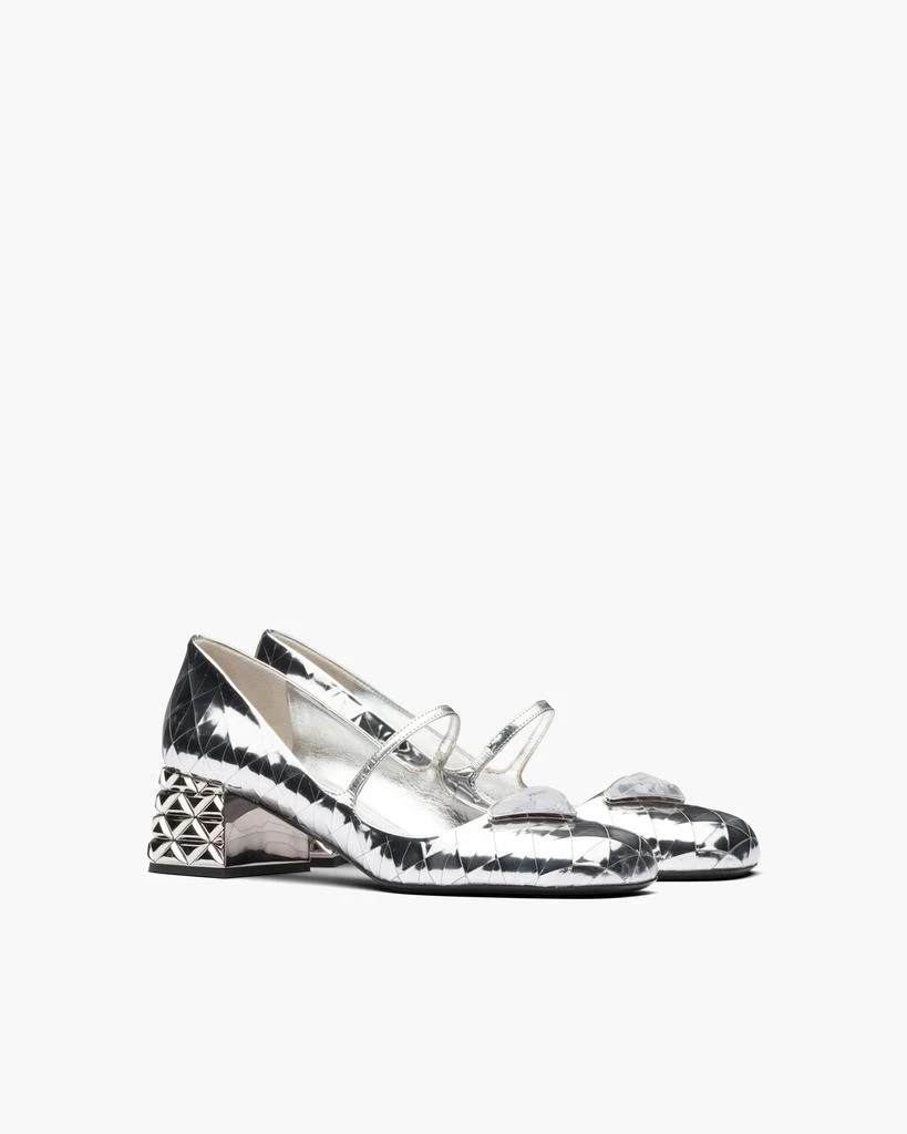 商品Prada|PRADA Metallic leather décolleté,价格¥7327,第3张图片详细描述