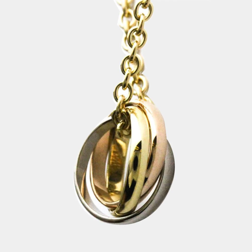 商品[二手商品] Cartier|Cartier Trinity 18K Yellow Rose and White Gold Necklace,价格¥9307,第3张图片详细描述