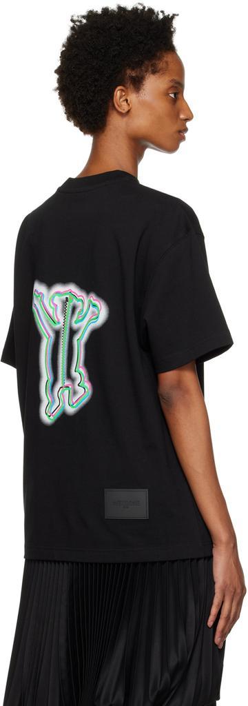 商品We11done|Black Colorful Teddy T-Shirt,价格¥874,第5张图片详细描述