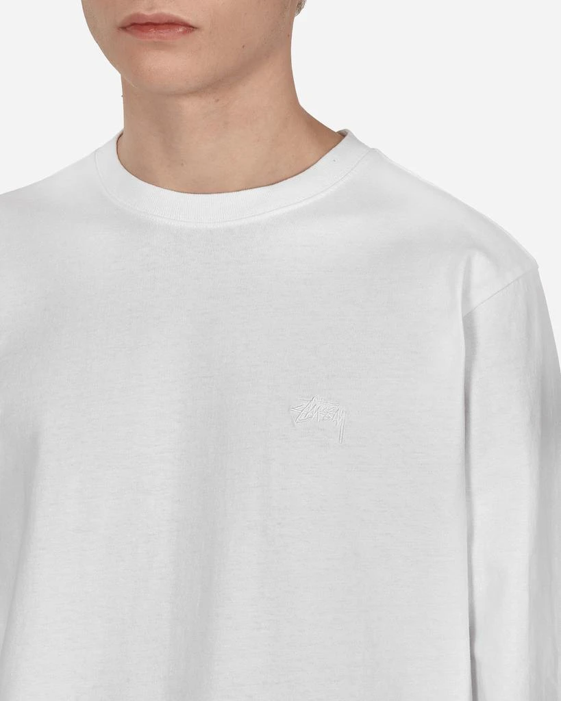 商品STUSSY|Stock Logo Longsleeve T-Shirt White,价格¥236,第5张图片详细描述