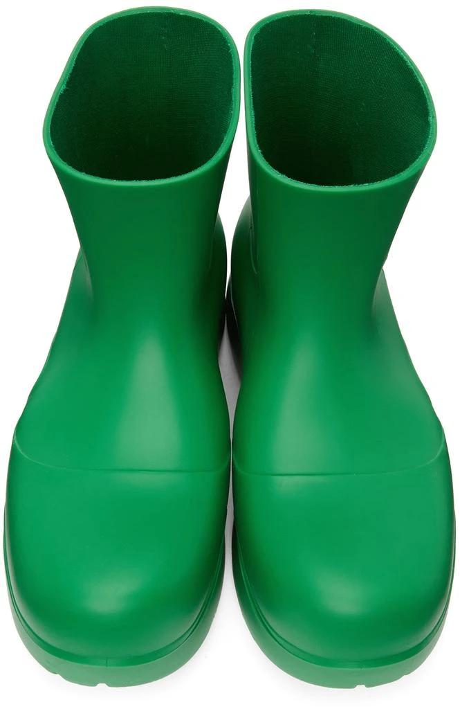 商品Bottega Veneta|Green Matte Puddle Chelsea Boots,价格¥6177,第5张图片详细描述
