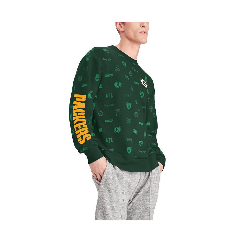 Men's Green Green Bay Packers Reid Graphic Pullover Sweatshirt商品第5张图片规格展示