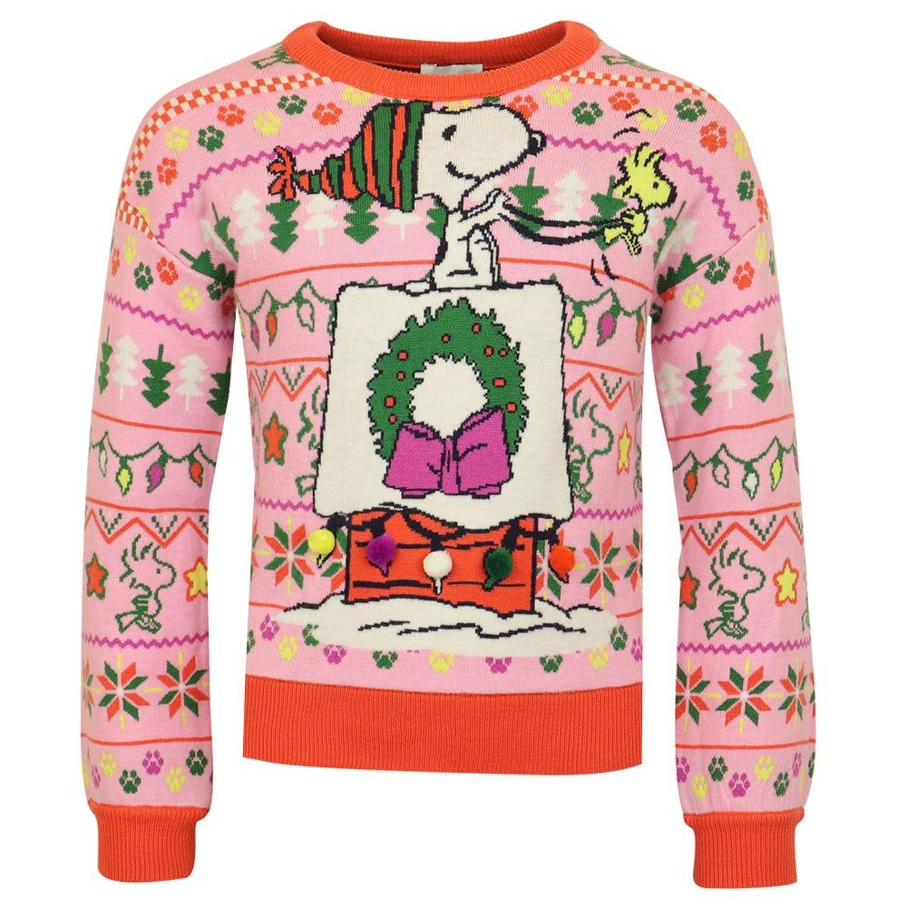 Pink Knitted Christmas Jumper商品第1张图片规格展示