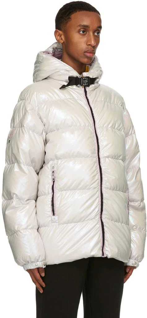 商品Moncler|6 Moncler 1017 ALYX 9SM Silver Down Iridescent Buckle Jacket,价格¥21909,第2张图片详细描述