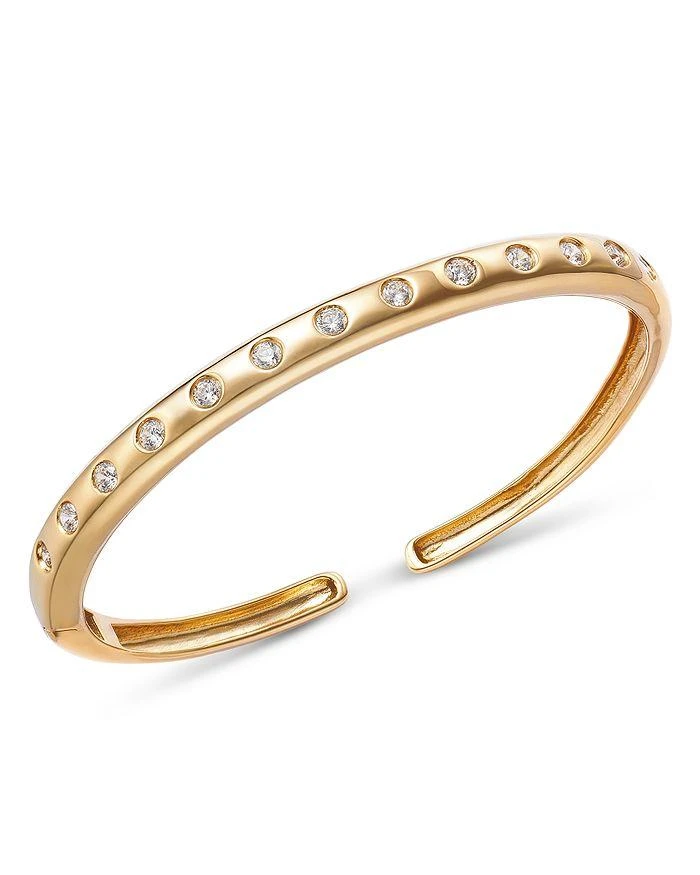 商品Bloomingdale's|Diamond Bezel Cuff Bangle Bracelet in 14K Yellow Gold, 1.0 ct. t.w.,价格¥29894,第1张图片