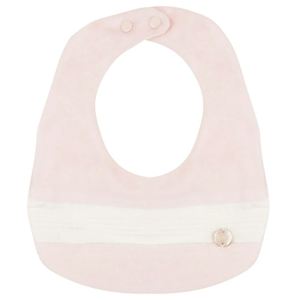 Pink & White Velour Romper Hat & Bib Gift Set 商品