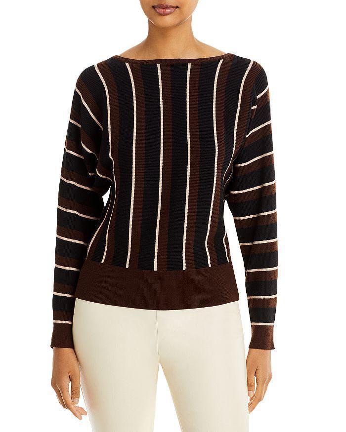 商品Tahari|Mixed Stripe Dolman Sleeve Sweater,价格¥506,第3张图片详细描述