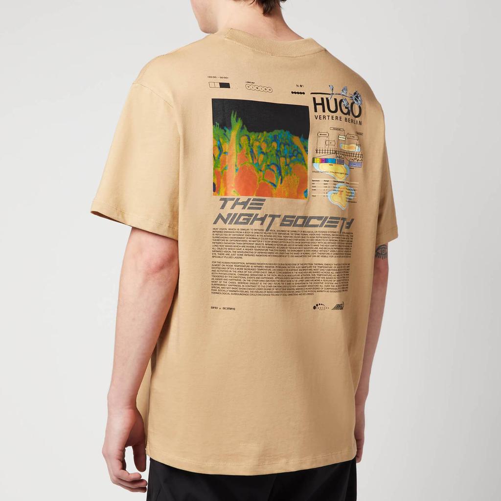 HUGO Men's Donaz T-Shirt - Medium Beige商品第2张图片规格展示