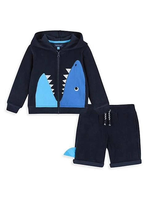 商品Andy & Evan|Little Boy's 2-Piece French Terry Hoodie & Shorts Set,价格¥255,第1张图片