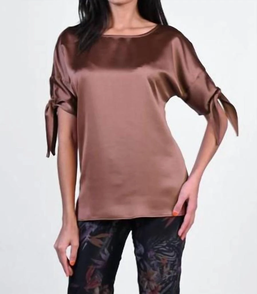 商品Frank Lyman|Side-Tie Top - 223121 in Cocoa,价格¥736,第1张图片
