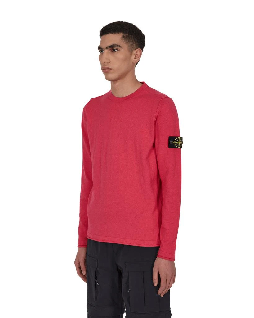 商品Stone Island|Stocking Stitch Cotton-Nylon Crewneck Sweater Pink,价格¥975,第2张图片详细描述