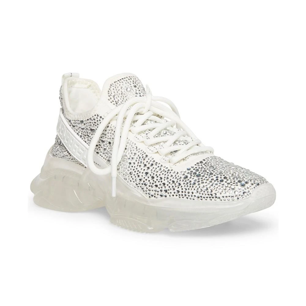 商品Steve Madden|Women's Maxima Rhinestone-Trim Trainer Sneakers,价格¥760,第1张图片