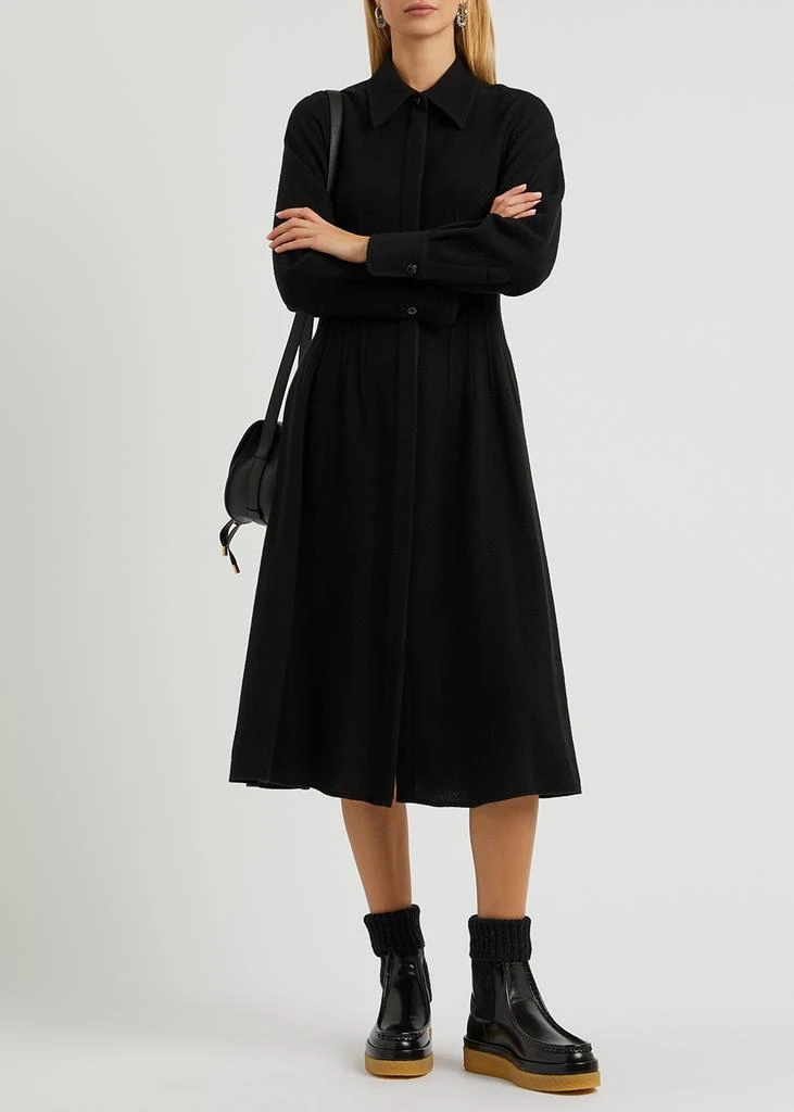 商品Chloé|Wool and cashmere-blend midi dress,价格¥9613,第4张图片详细描述