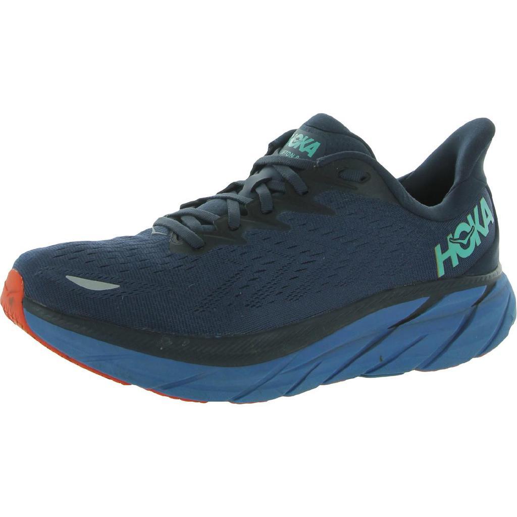 商品Hoka One One|Hoka One One Mens Cliftons Breathable Tie String Athletic and Training Shoes,价格¥744,第3张图片详细描述