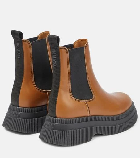 商品Ganni|Leather Chelsea boots,价格¥2532,第3张图片详细描述