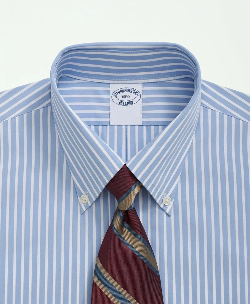 商品Brooks Brothers|Supima® Cotton Poplin Polo Button-Down Collar, Bengal Striped Dress Shirt,价格¥496,第3张图片详细描述