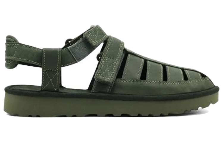 商品[国内直发] UGG|Dune Fisherman 舒适百搭 罗马凉鞋 男款 苔绿色,价格¥393,第3张图片详细描述