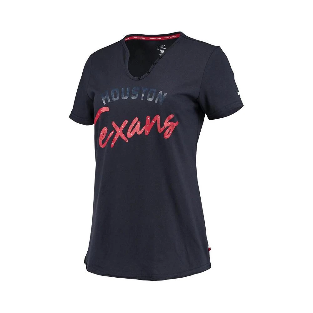 商品Tommy Hilfiger|Women's Navy Houston Texans Riley V-Neck T-shirt,价格¥262,第2张图片详细描述