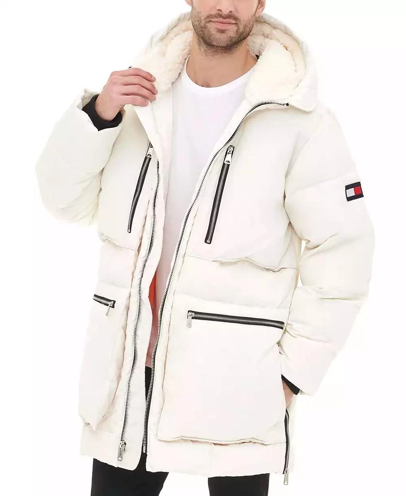 商品Tommy Hilfiger|男士连帽长款棉服,价格¥918,第3张图片详细描述