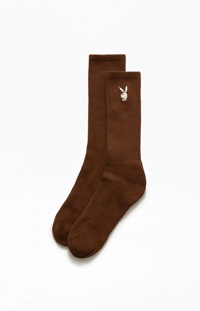 商品Playboy|By PacSun Embroidered Logo Crew Socks,价格¥82,第1张图片